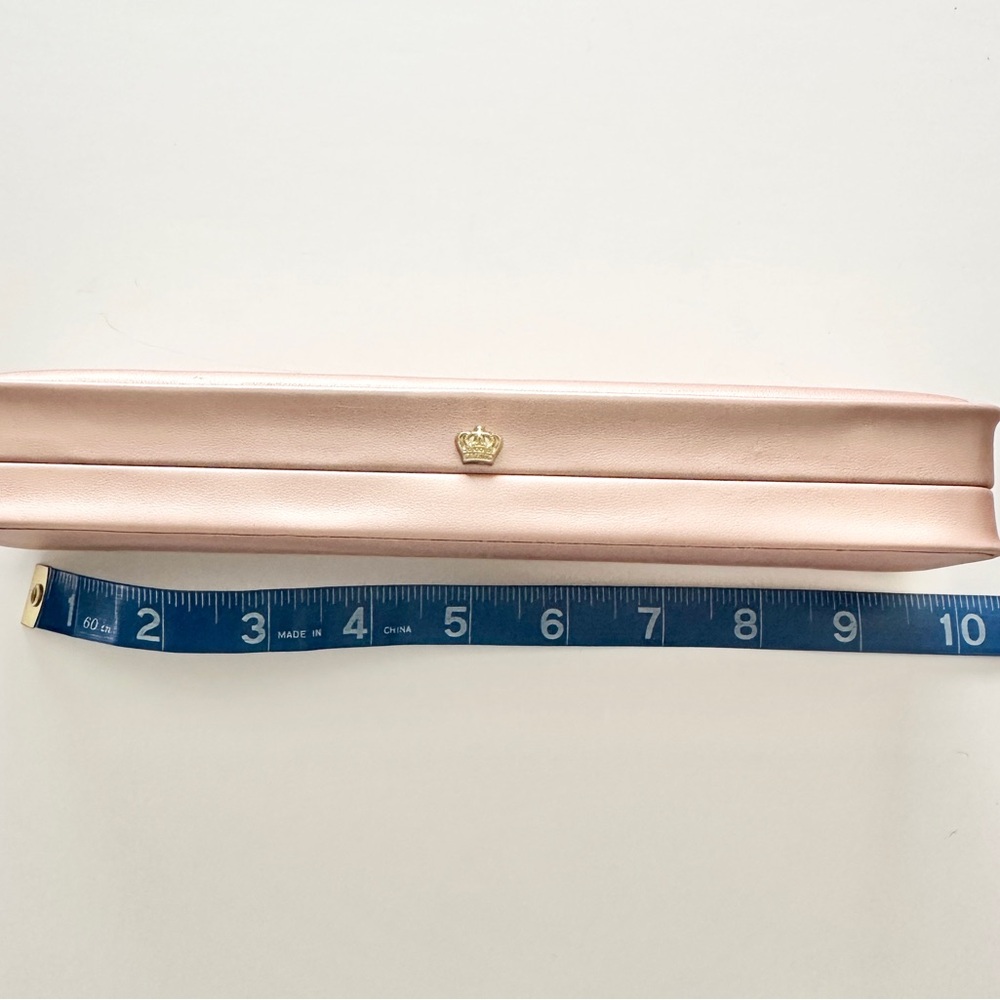 Chic Pink Jewelry Box with Crown Accent